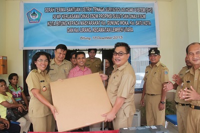 Tiga Kelurahan Terima PLTS